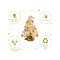 Tabletop Christmas Tree Small Mini Christmas Tree for Table Top;  Artificial Snow Flocked with Xmas Ornaments;  Gold Christmas Decorations for Home Office Apartment