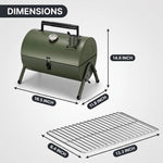 PORTABLE TABLETOP BBQ GRILL – CHARCOAL OUTDOOR GRILLS FOR CAMPING, PATIO, BEACH & BACKYARD - 4