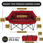 Heated Camping Chair for Adult Outdoor Activities - Portable Folding Heated Chair with 3 Adjustable Heat Levels, Heating Backrest Cushion Support 264LBS for Patio Camping (Battery Not Included) - 4