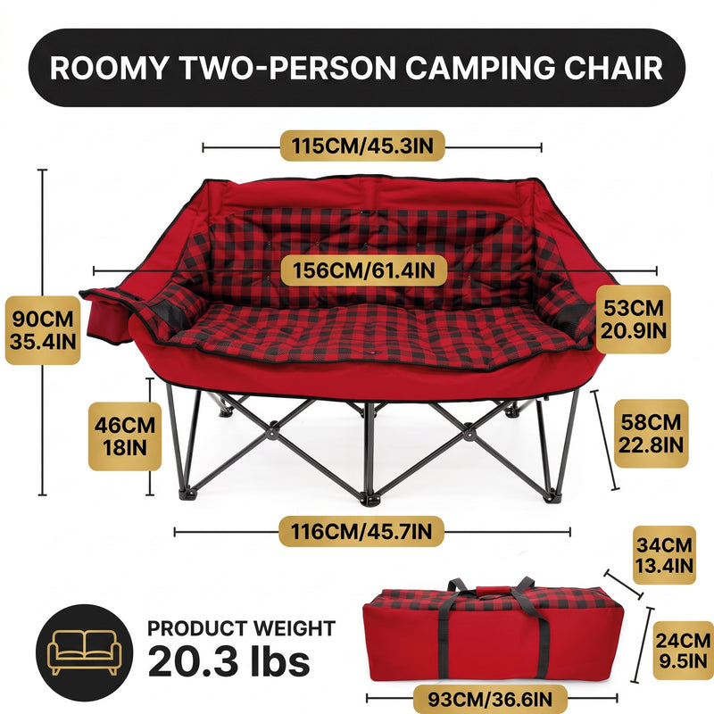 Heated Camping Chair for Adult Outdoor Activities - Portable Folding Heated Chair with 3 Adjustable Heat Levels, Heating Backrest Cushion Support 264LBS for Patio Camping (Battery Not Included) - 4