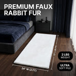 Faux Rabbit Fur Shaggy Rug – Ultra Soft Fluffy Machine Washable Area Rug for Bedroom, Living Room & Teen Room - 4