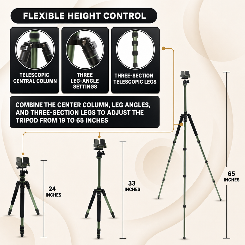 360° Swivel Hunting Chair with Adjustable Legs & Rifle Rest – Portable Tripod Seat - 4