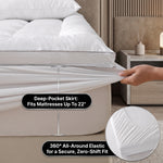 Waterproof Mattress & Pillow Protector – Breathable Quilted Deep Pocket Cover - 4