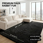 Faux Rabbit Fur Shaggy Rug – Ultra Soft Fluffy Machine Washable Area Rug for Bedroom, Living Room & Teen Room - 4