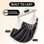 Premium Cotton Hanging Hammock Chair for Indoor & Outdoor Relaxation - 4