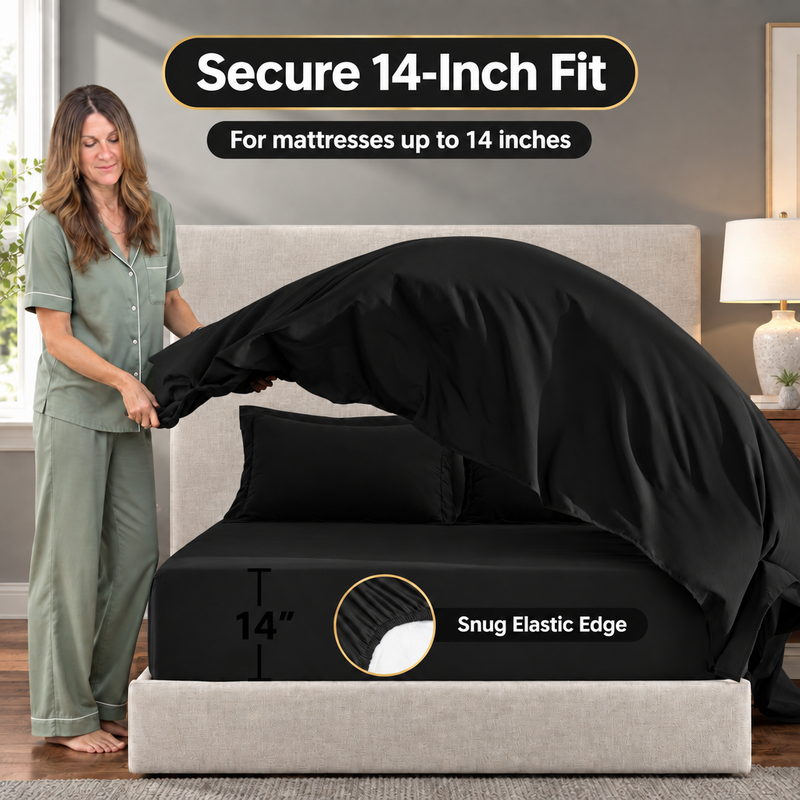 BEDDING SETS – 7-PIECE COMFORTER SET WITH SHEETS - 4