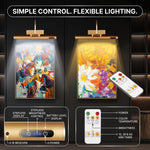 Picture Lights for Wall, Rechargeable Battery Operated LED Gallery Light Bar with Remote & Timer, Dimmable Wireless Wall Sconce for Paintings & Frames - 4