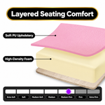 Pink Gaming Chairs – High-Back Reclining Styles with Footrest & Lumbar Support - 4