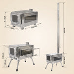 PORTABLE WOOD STOVE FOR CAMPING, TENT STOVE - 4