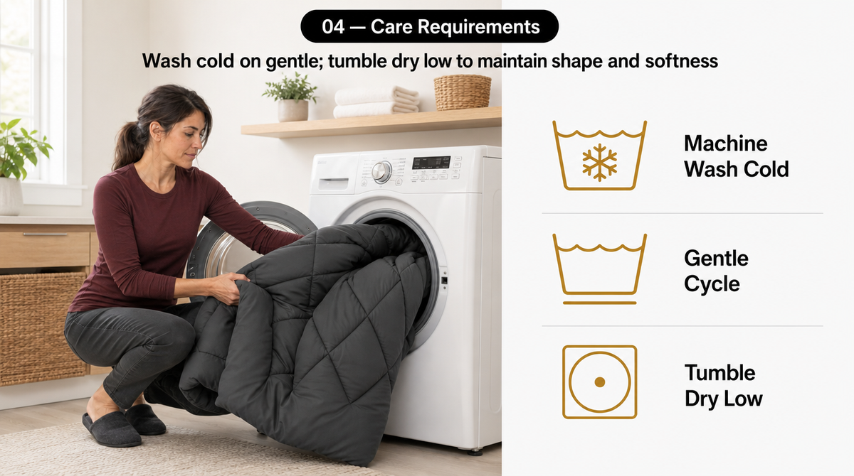 7-Piece Comforter Set with Sheets – Down Alternative Fill -  limitations image 4