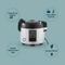 VEVOR Commercial Rice Cooker 60-Cup Non-Stick Pot 13L 12H Keep Warm Restaurant