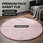 Faux Rabbit Fur Shaggy Rug – Ultra Soft Fluffy Machine Washable Area Rug for Bedroom, Living Room & Teen Room - 4
