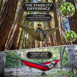 Camping Hammock with Mosquito Net – 1-2 Person, Nylon - 4