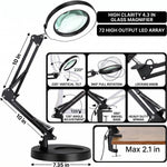 10X to 30X LED Magnifying Lamp – Desk, Clamp & Floor Stand