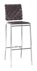 Criss Cross Barstool (Set of 2) Espresso