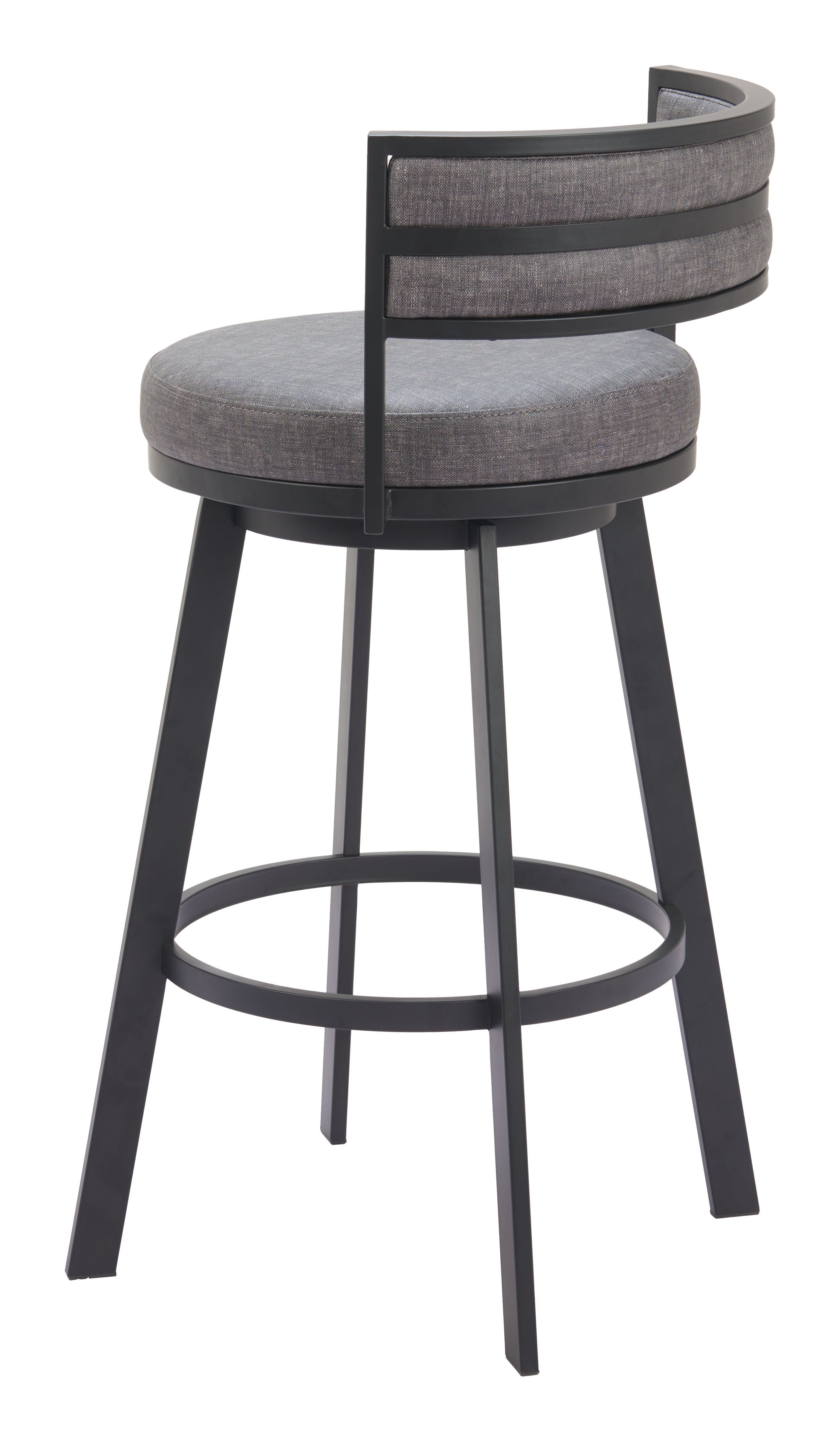 Gimsby Swivel Barstool Gray