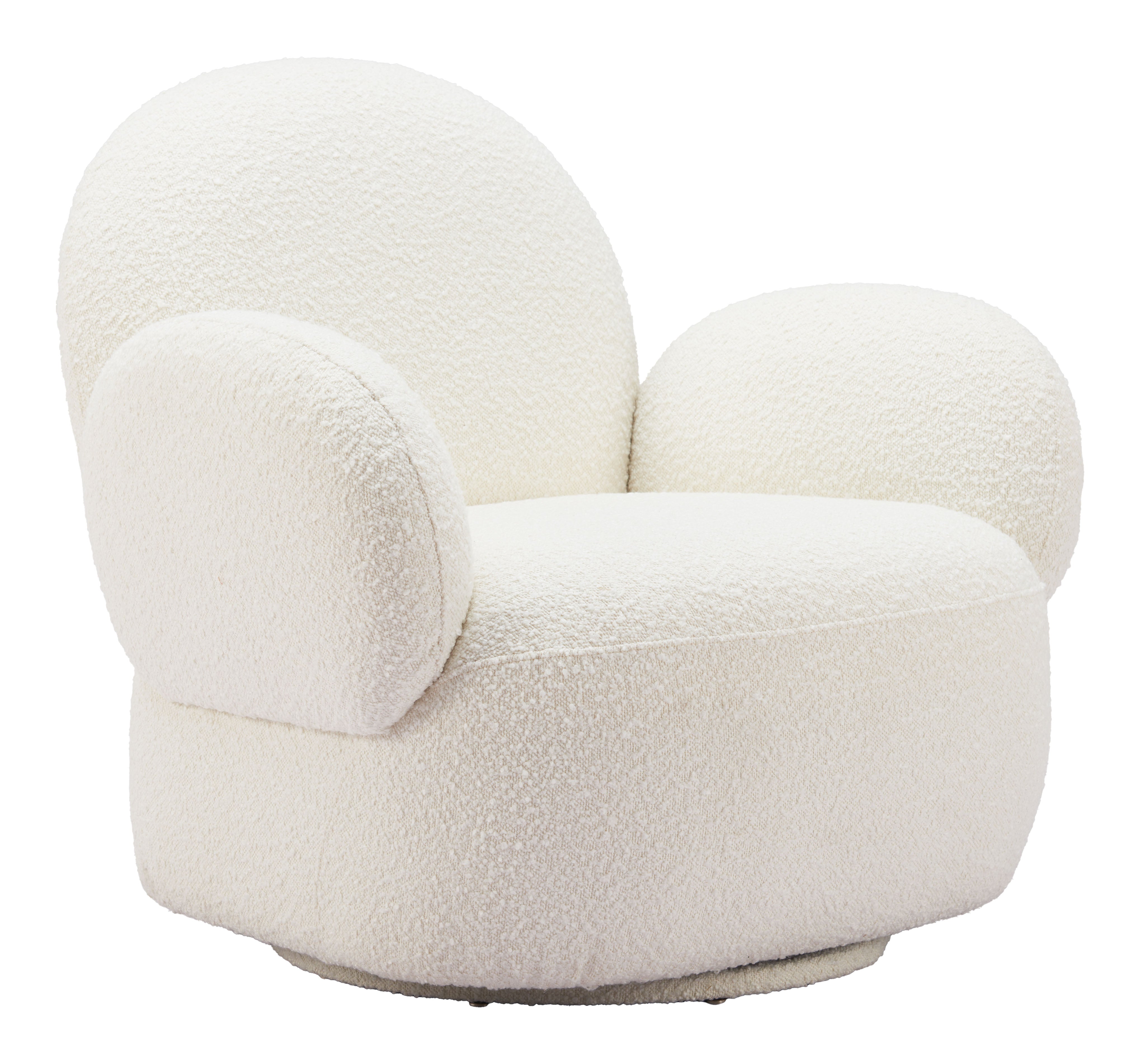 Pilka Swivel Chair White