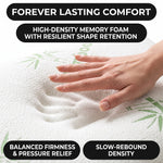 Adjustable Cooling Shredded Memory Foam Pillows, Set of 2 – Standard, Queen & King - 4g