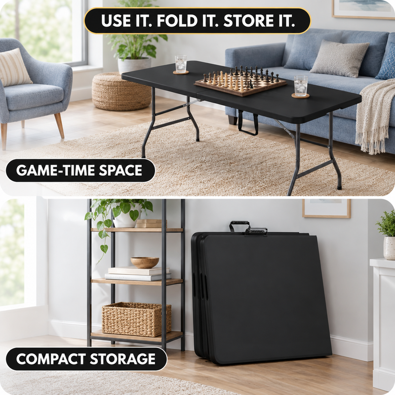 8 ft Heavy Duty Folding Table - 4t