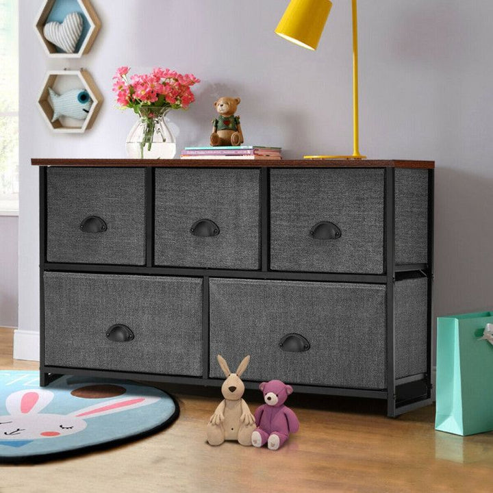 5-Drawer Fabric Storage Tower