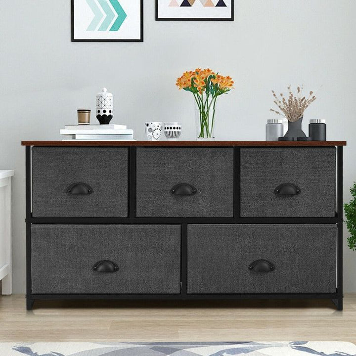 5-Drawer Fabric Storage Tower
