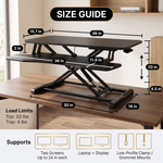 Standing Desk Converter – Adjustable Sit-to-Stand Desk Riser - 5.