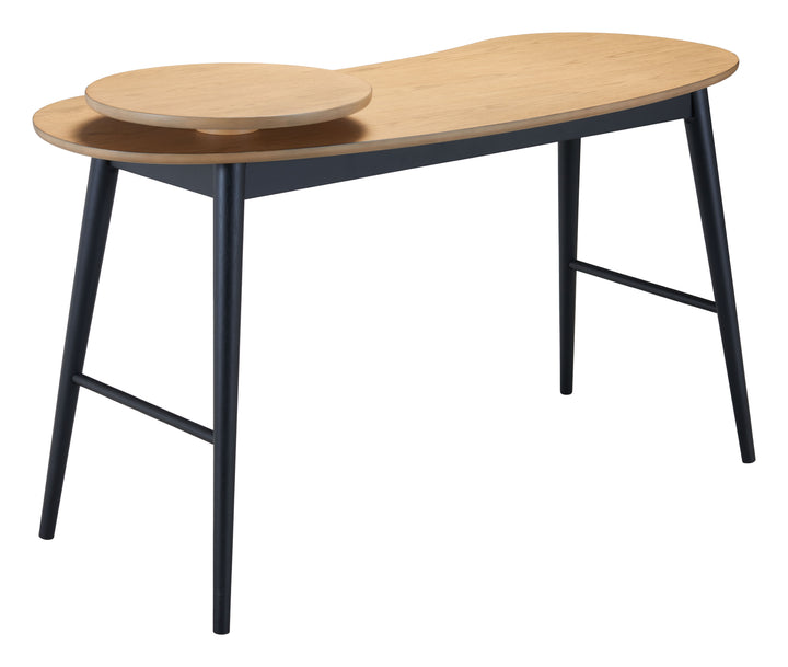 Contemporary Wooden Desk – Streamlined Workspace with Drawer Storage | Modern Home Office Furniture | Trufairs