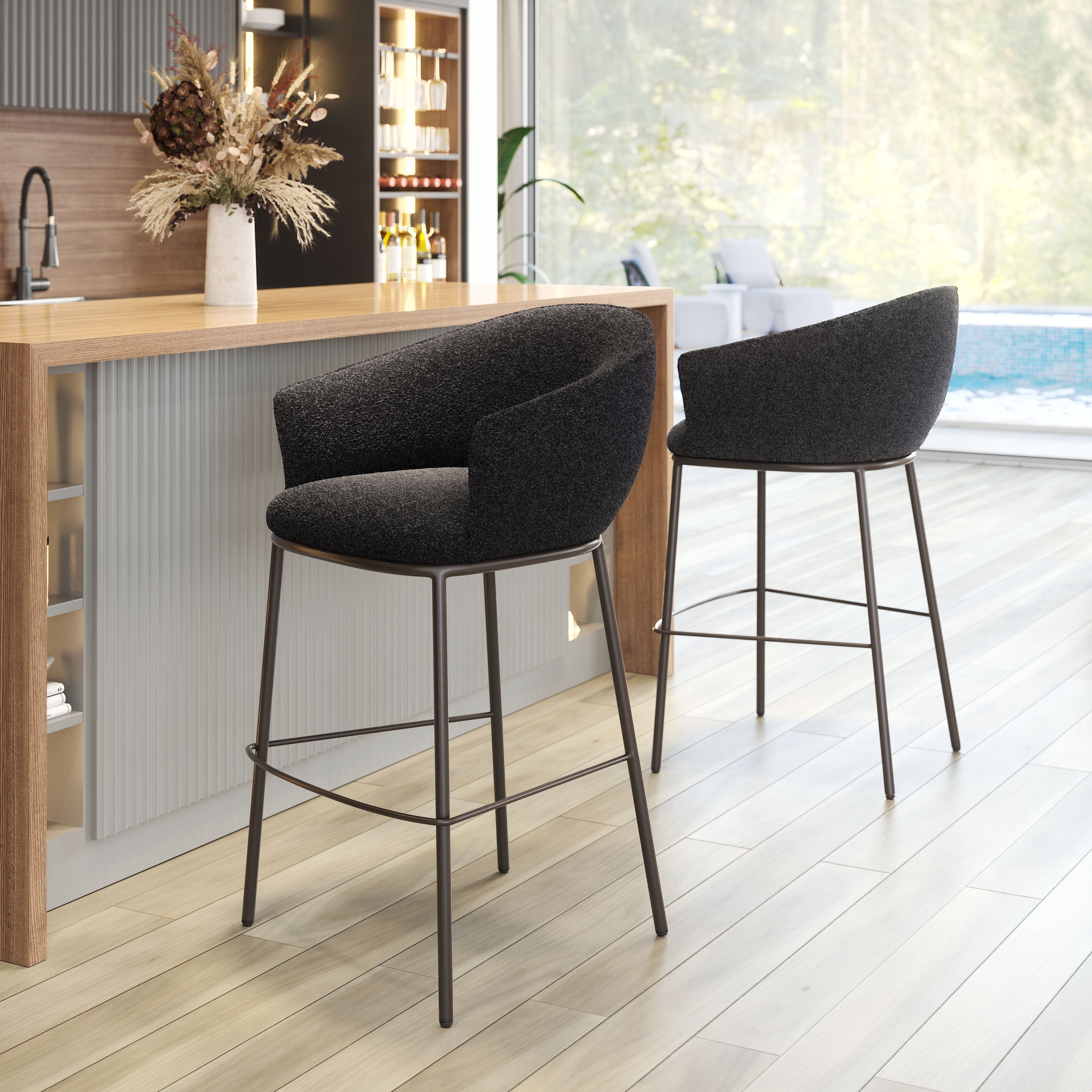 Essen Barstool Black & & Bronze