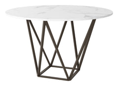 Tintern Dining Table White & Antique Bronze