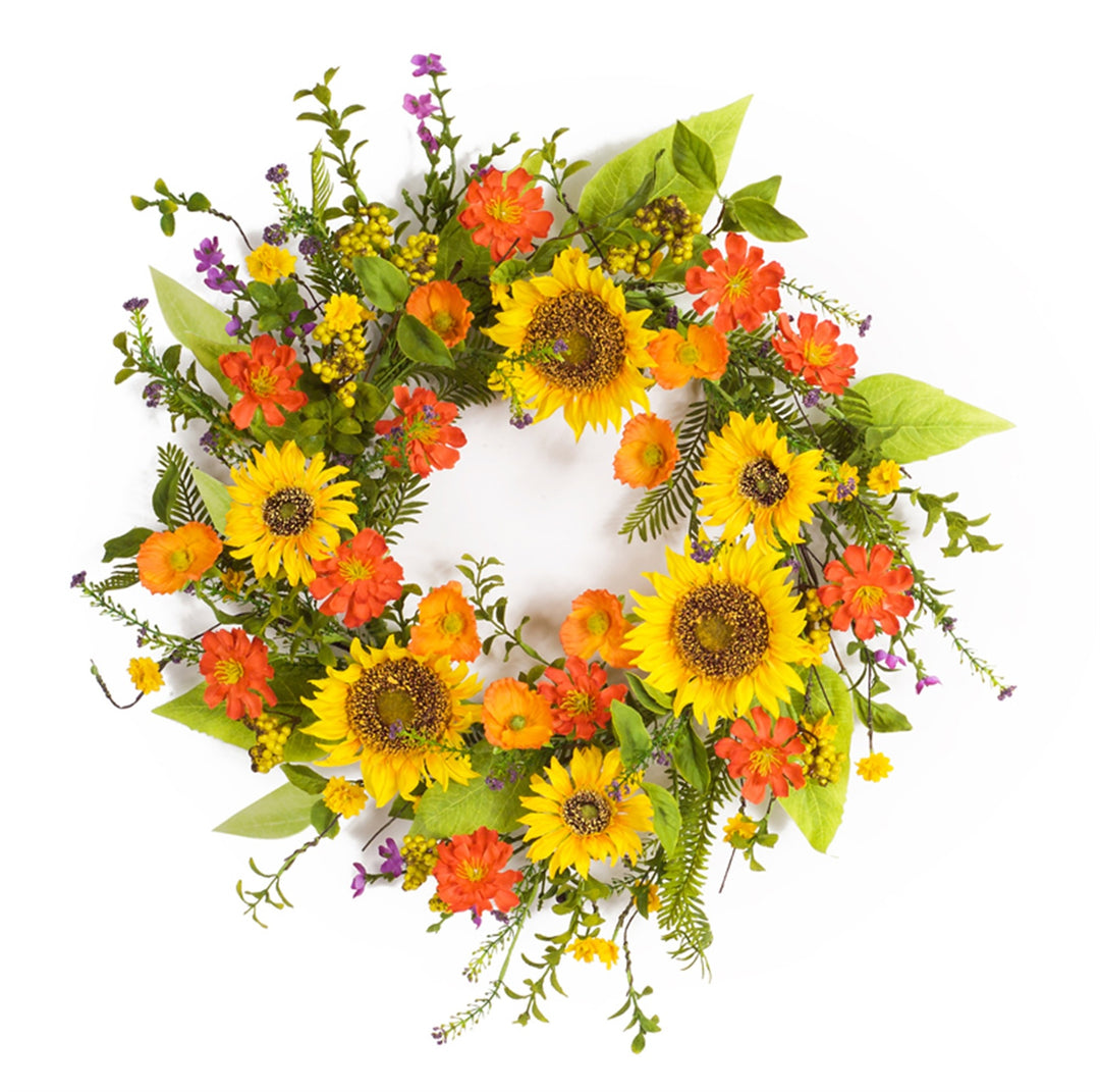 Sunflower Serenity Wreath – Vibrant Seasonal Charm | Home Decor | Trufairs