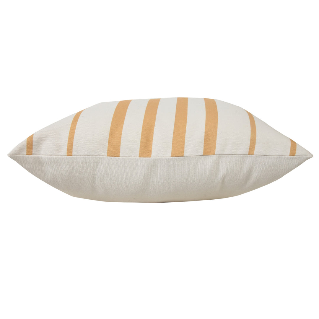 Modern  20" x 20" Yellow Zippered Geometric Indoor Outdoor Throw Pillow