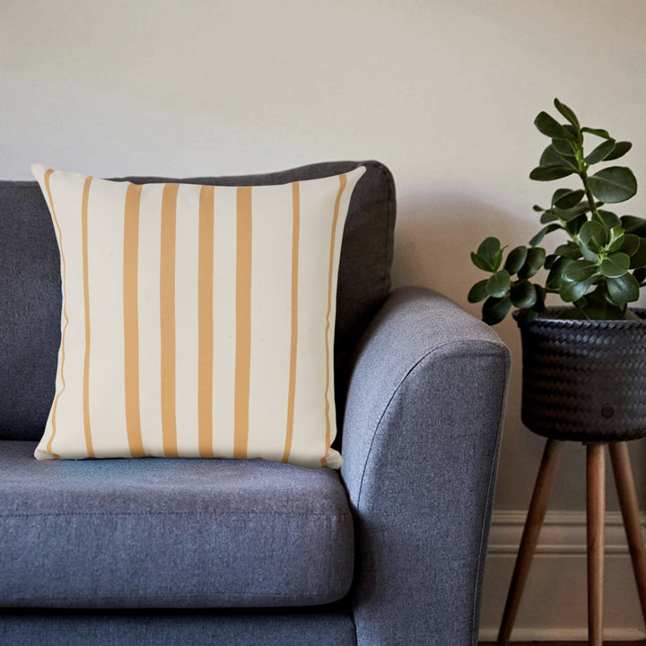 Modern  20" x 20" Yellow Zippered Geometric Indoor Outdoor Throw Pillow