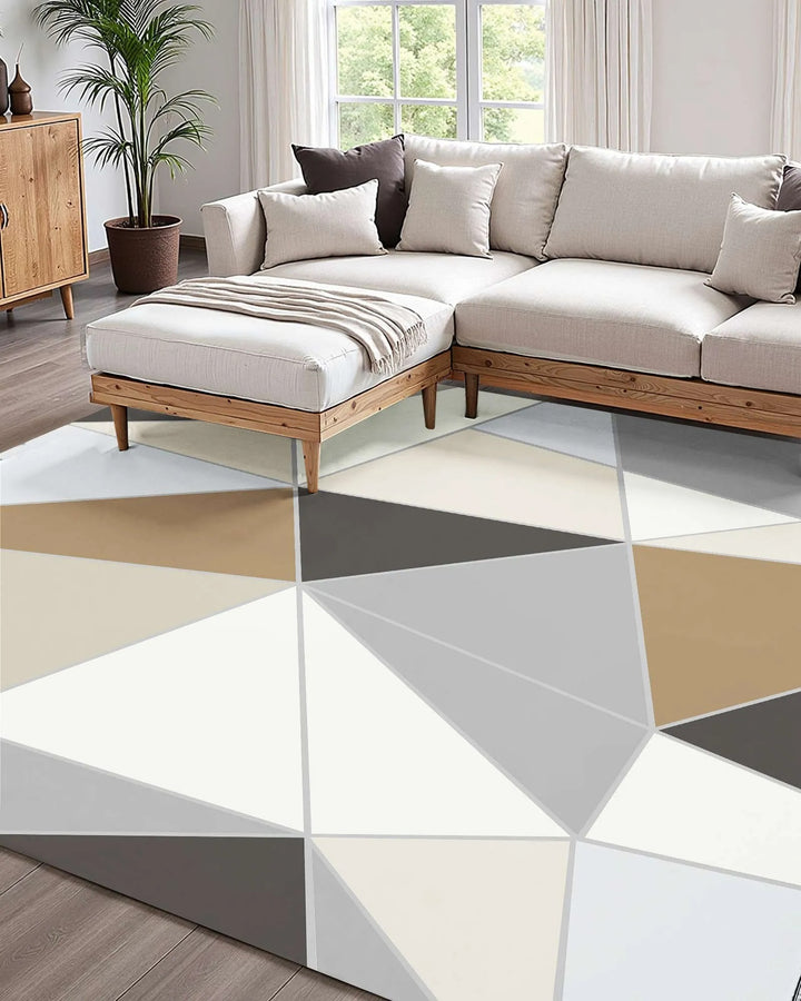 VEVOR Area Rug, 5 x 7 ft Large Washable Rug, Non-Slip and Tear-Resistant Soft Carpet, Pet & Child Friendly Modern Area Rugs, Indoor Mat for Bedroom, Office, Living Room, Kids Room, Entryway, Blue