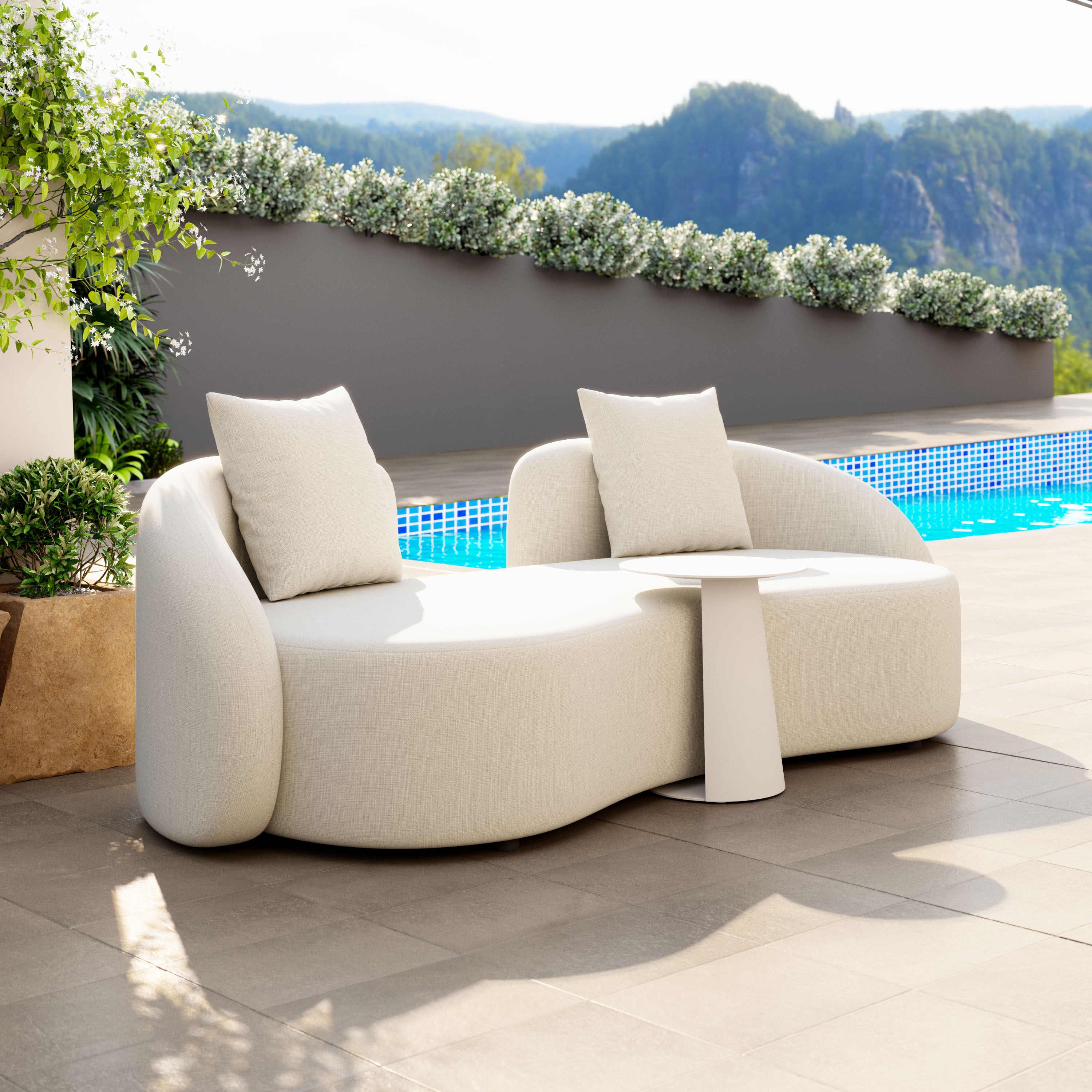 Sunny Isles Loveseat Beige