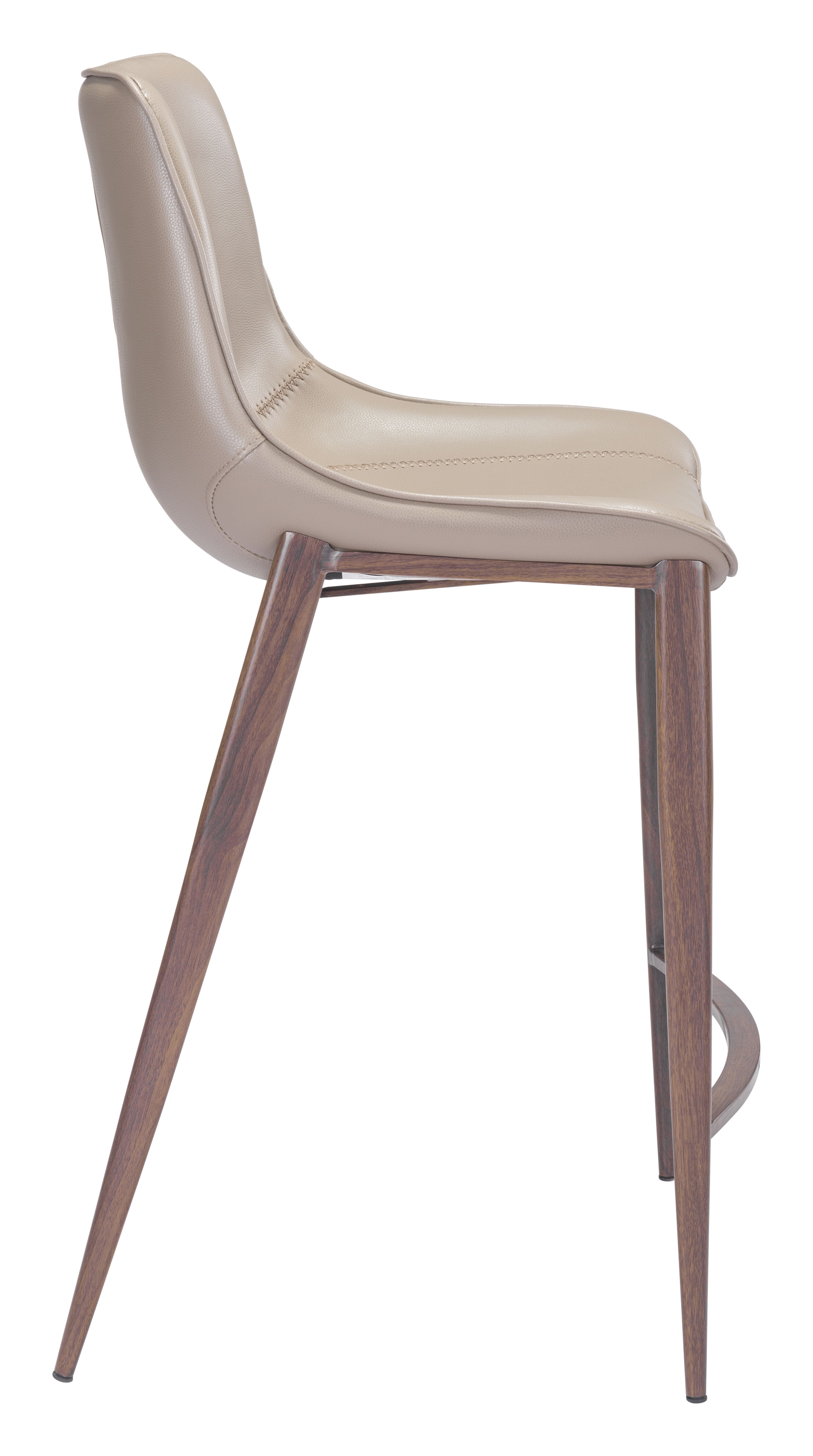 Magnus Counter Stool Brown & Walnut