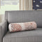 Premium 6" x 20" Brown Beige and Ivory Bolster Floral Indoor Outdoor Throw Pillow