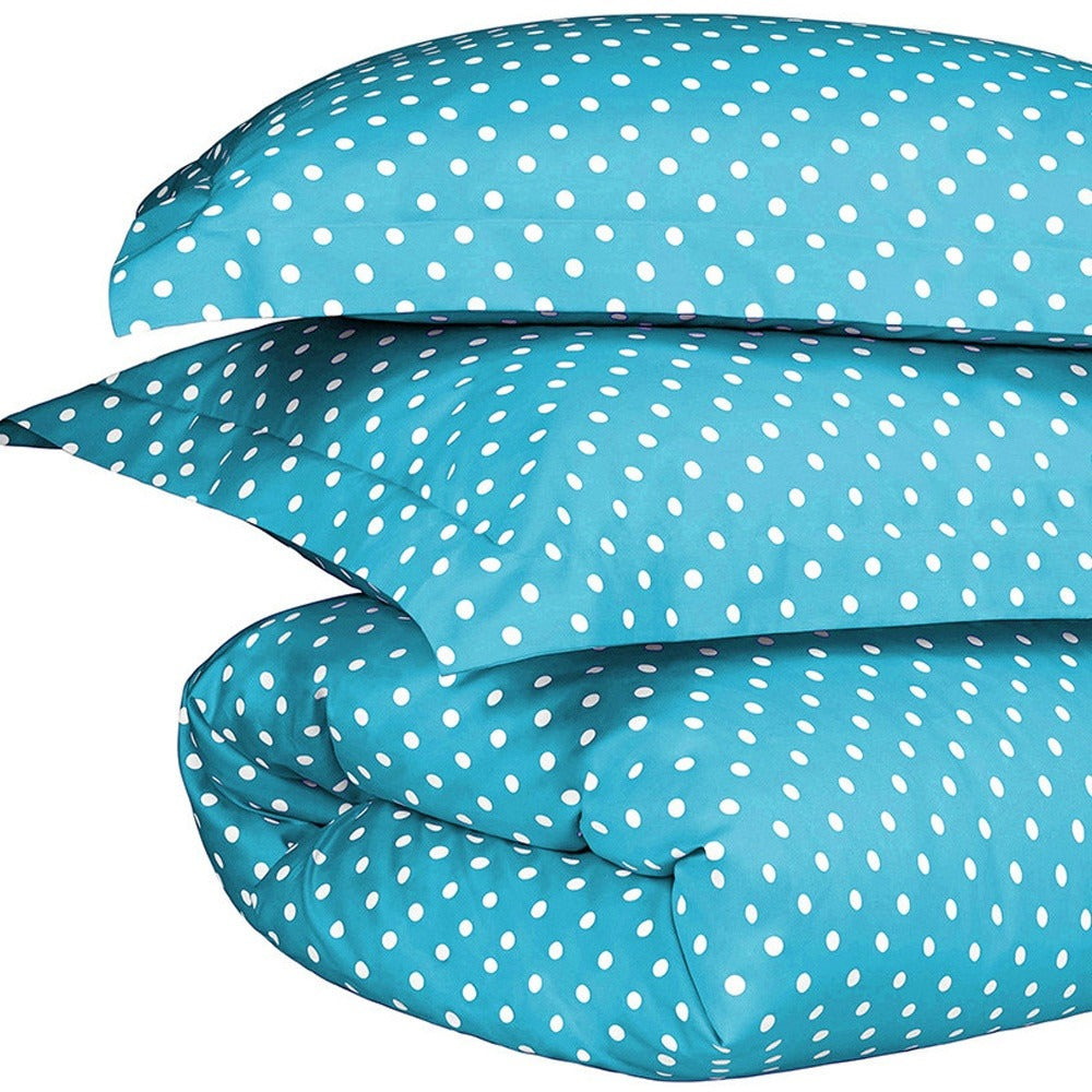 Aqua King Cotton Blend Duvet Cover Set – 600 Thread Count Washable Coolness | Trufairs