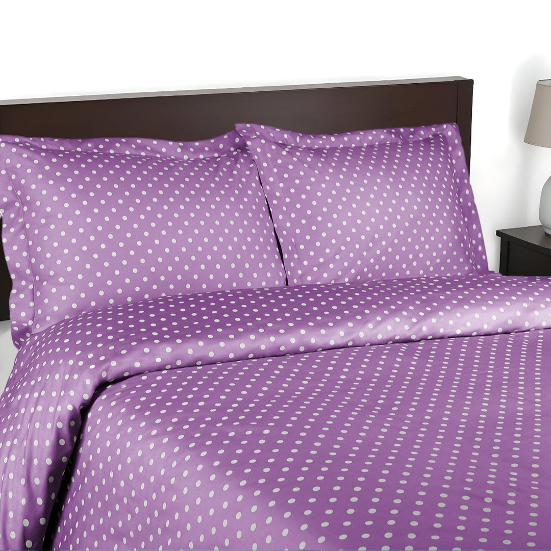 Lilac King Cotton Blend Duvet Cover Set – 600 Thread Count Washable Softness | Trufairs