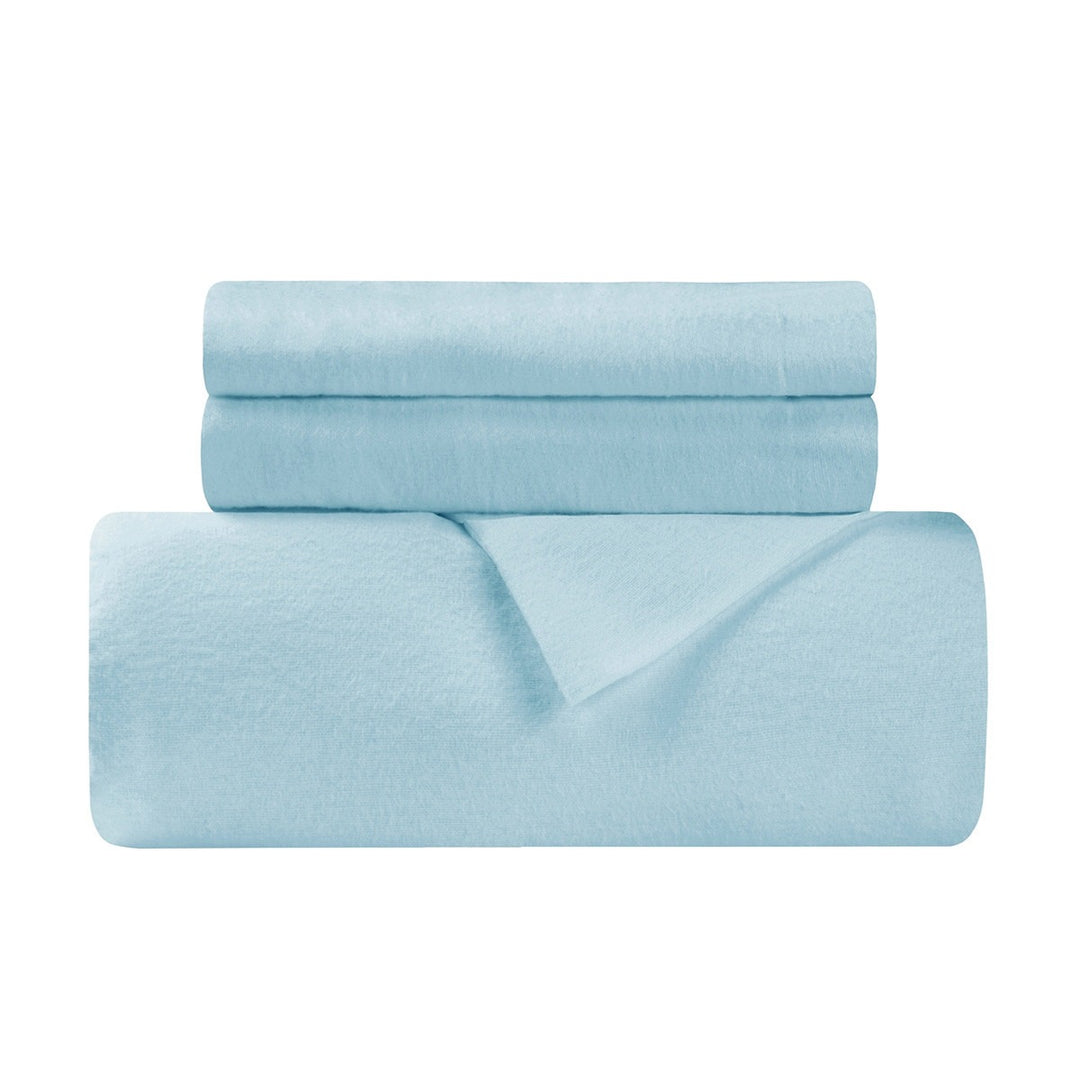 Light Blue King Cotton Blend Duvet Cover Set – Washable Modern Comfort | Trufairs