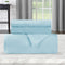 Light Blue King Cotton Blend Duvet Cover Set – Washable Modern Comfort | Trufairs