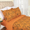 Blue & Orange Queen Cotton Blend Duvet Cover Set – Washable Bold Modern Comfort | Trufairs