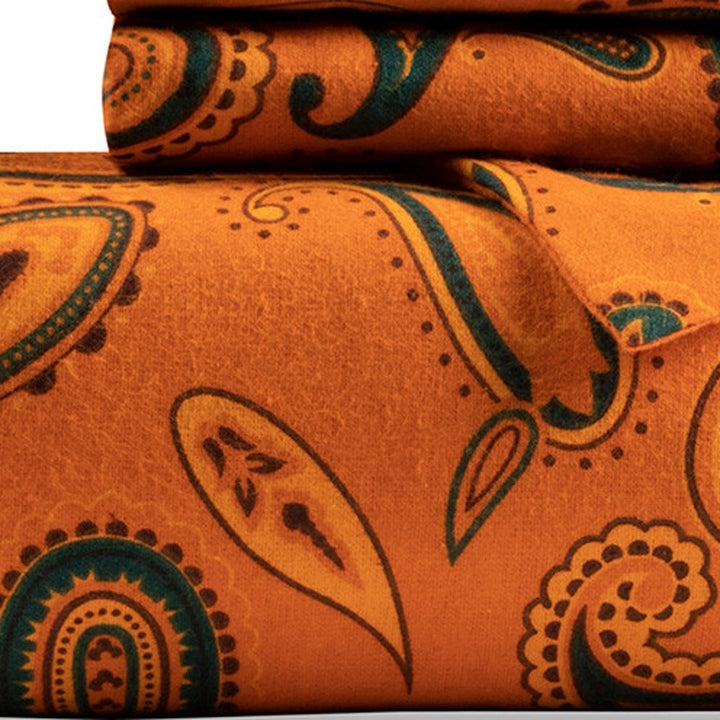 Blue & Orange Queen Cotton Blend Duvet Cover Set – Washable Bold Modern Comfort | Trufairs