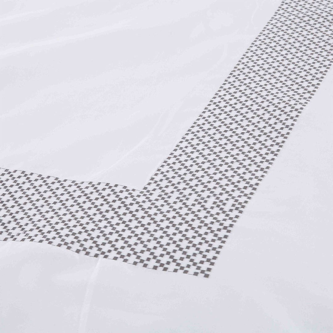 Gray & White Cotton Duvet Cover Set – 200 Thread Count | Queen Washable Luxury | Trufairs