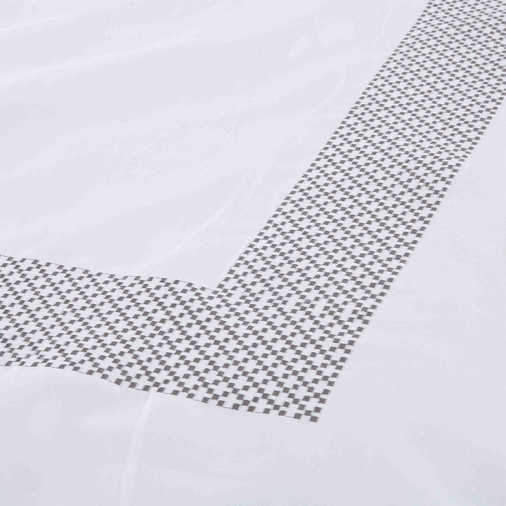 Gray & White Cotton Duvet Cover Set – 200 Thread Count | Queen Washable Luxury | Trufairs