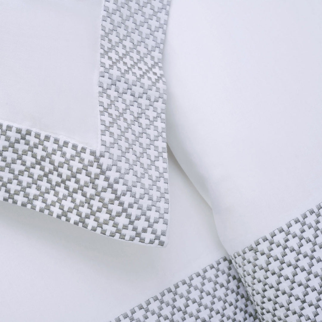 Gray & White Cotton Duvet Cover Set – 200 Thread Count | Queen Washable Luxury | Trufairs