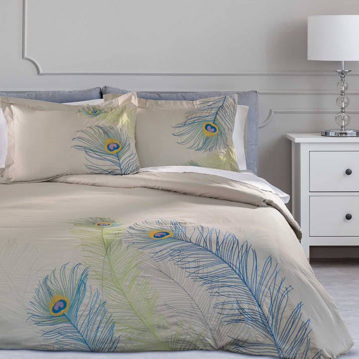 Blue & White King Cotton Duvet Cover Set – 200 Thread Count Washable Crispness | Trufairs