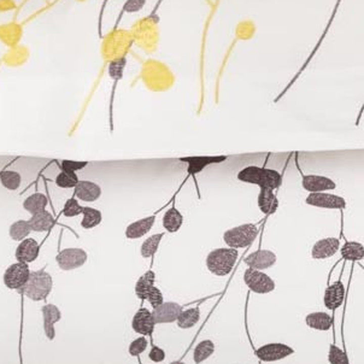 Purple & White Cotton Duvet Cover Set – 200 Thread Count | Queen Washable Luxury | Trufairs
