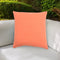 Vibrant Orange Handmade Indoor Outdoor Throw Pillow Cover - Premium 18" Cotton Accent