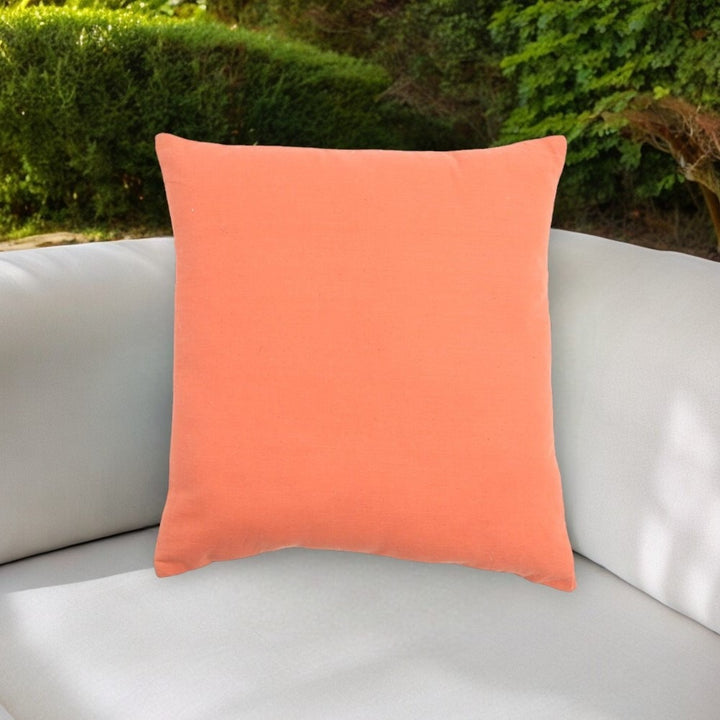 Vibrant Orange Handmade Indoor Outdoor Throw Pillow Cover - Premium 18" Cotton Accent