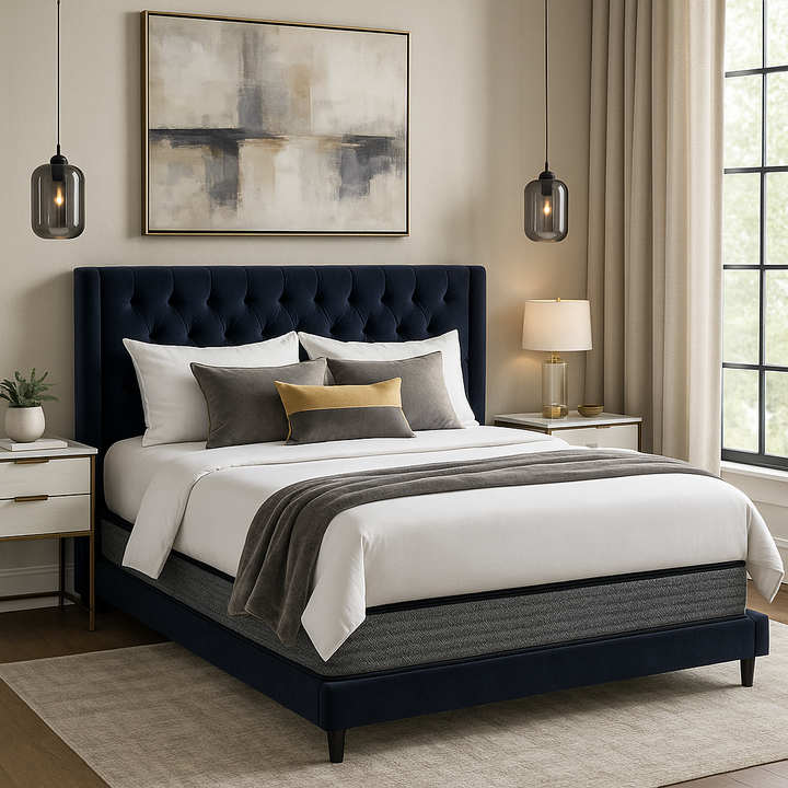 Luxurious Plush Gel Memory Foam Hybrid Sleep System - Queen Size